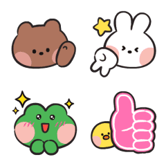 Emotikon Animasi LINE FRIENDS minini