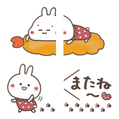 Good-natured rabbit connected Emoji