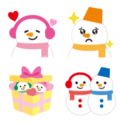 動く！ Color Snowmanの絵文字