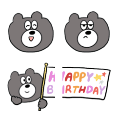 Fun and cute bear emoji