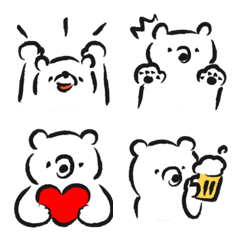 ゆるかわ♡シロクマの絵文字（再販）