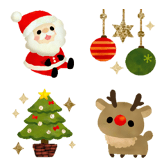 Jogada!  emoji de natal brilhante