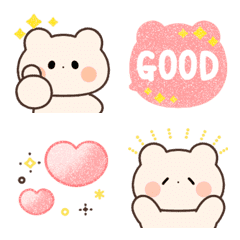 Animated very cute sweet bear emoji