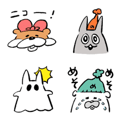 ラッコっこちゃんと仲間たちの絵文字