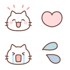 しろねこちゃん♡絵文字2