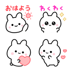 うさぎ◌あいさつ絵文字