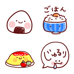 Emoji full of food