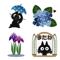 黒ねこの動く絵文字便り-6