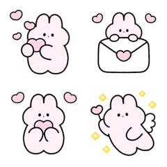 ▶︎動く♡ピンクのうさぎ♡