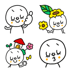 riekimのかわいいしろたまさん絵文字