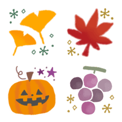 Autumn cute Kawaii Emoji