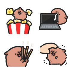 Baby capybara animated emoji 9