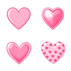 cute love heart(pink color)