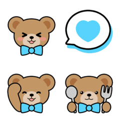 Teddy Bear Face EMOJI[LIGHT BLUE]