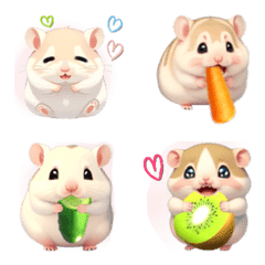 Chubby hamster  With my favorite food