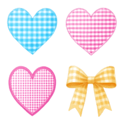 Checkered Heart Soft Emoji