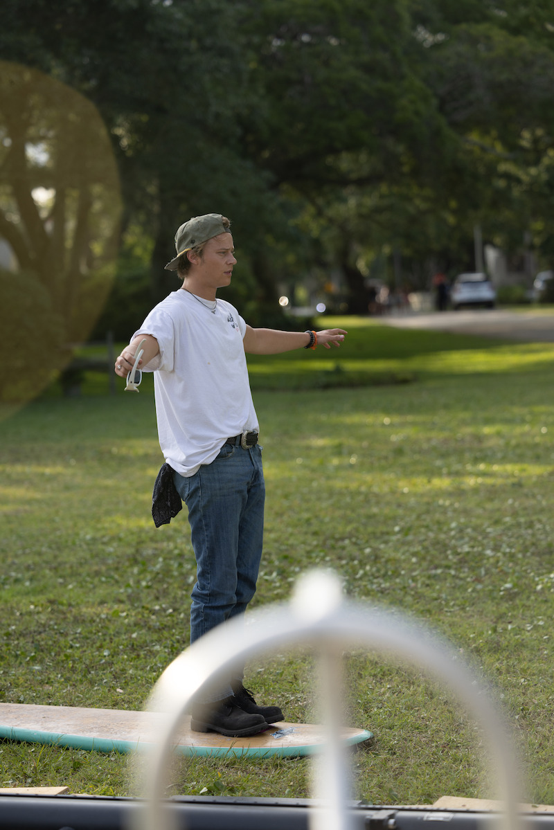 Rudy Pankow in the Outer Banks Season 4 BTS photos.