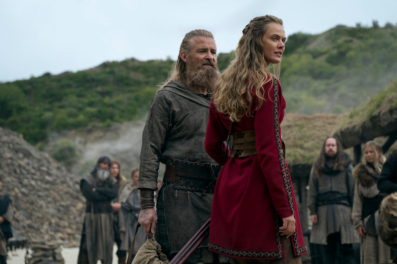 (L to R) Goran Visnjic as Erik the Red, Frida Gustavsson as Freydis Eriksdotter 