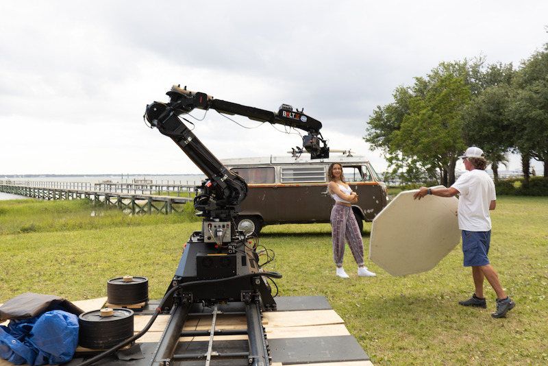 Madison Bailey in the Outer Banks Season 4 BTS photos.