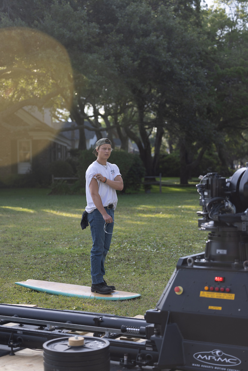 Rudy Pankow in the Outer Banks Season 4 BTS photos.