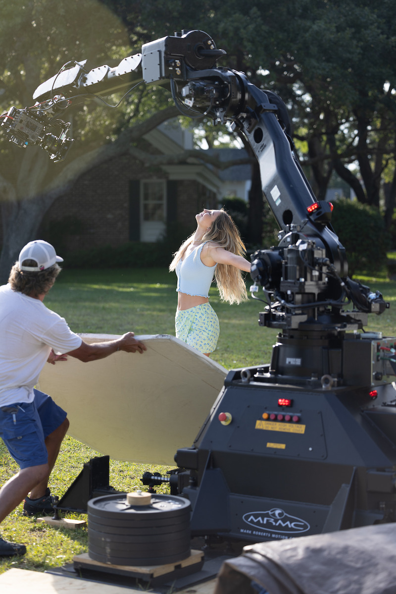 Madelyn Cline in the Outer Banks Season 4 BTS photos.