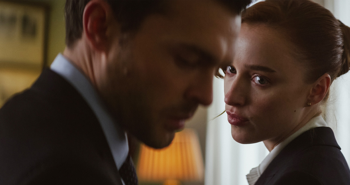 Alden Ehrenreich and Phoebe Dynevor in 'Fair Play.'