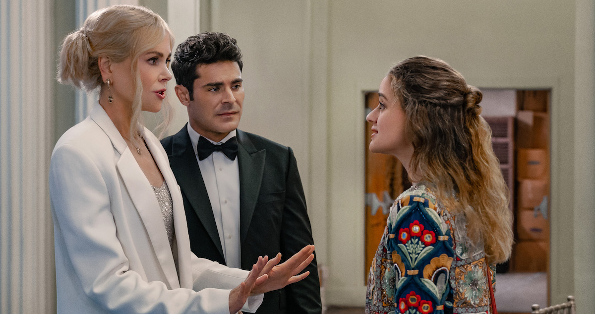 Nicole Kidman as Brooke Harwood, Zac Efron as Chris Cole, and Joey King as Zara Ford.