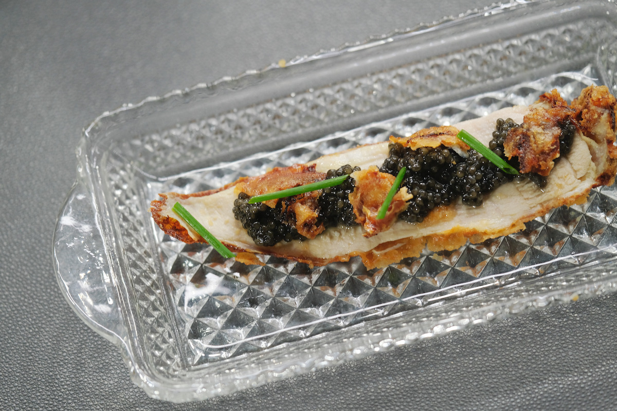 David Chang’s Wagyu and Caviar Hand Rolls.