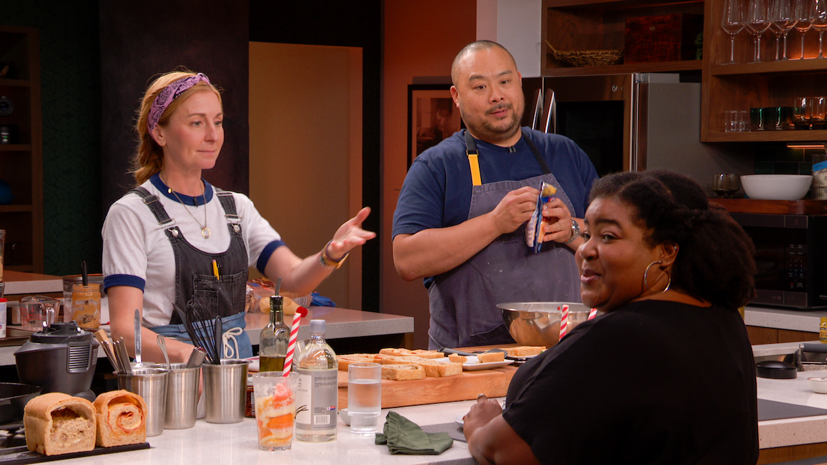 Christina Tosi, David Chang, and Dulcé Sloan.