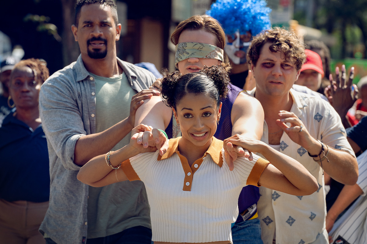 Damon Wayans Jr. as Adam, Liza Koshy as Ashley, Joel Courtney as Little, and Augustus Prew as Brannagan in ‘Players.’