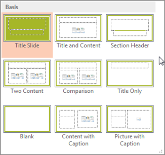 Slide Layouts in PowerPoint