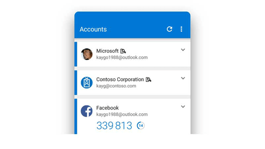 Microsoft Authenticator muestra un código de 6 dígitos que cambia con frecuencia para comprobar el inicio de sesión