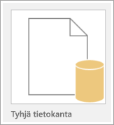 Tyhjän tietokannan kuvake