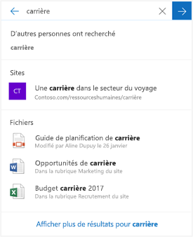 Résultats de la recherche