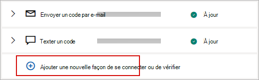 Modifier vos informations de sécurité