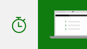 Guide de démarrage rapide d’Excel 2016