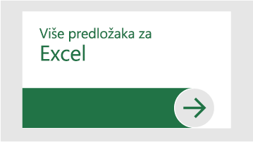 Više predložaka za Excel