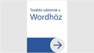 További sablonok a Wordhöz