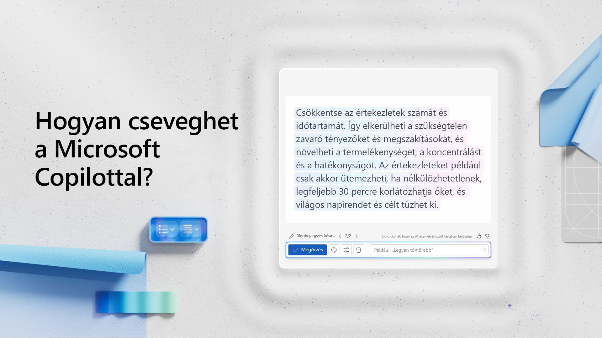 Videó: Csevegés a Microsoft Copilottal