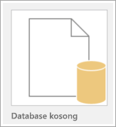 Ikon database kosong