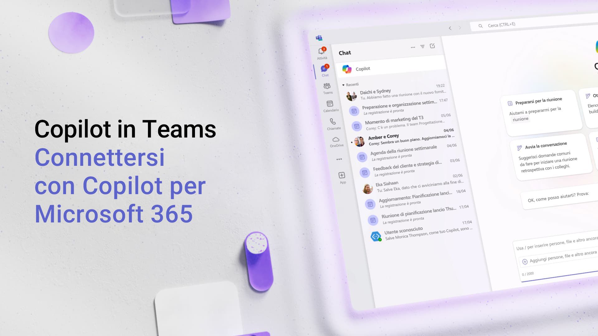 Video: Connettersi con Copilot per Microsoft 365