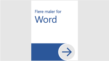 Flere maler for Word