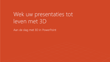 Schermafbeelding van een 3D-voorbladsjabloon van PowerPoint