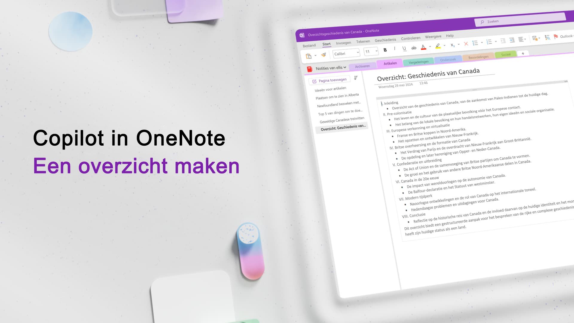 Video: Een overzicht maken met Copilot in OneNote