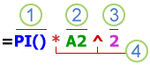 Părți ale unei formule