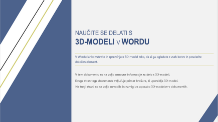 Posnetek zaslona naslovnice 3D-Wordove predloge