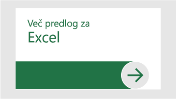 Več predlog za Excel