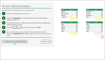 Obilazak programa Excel