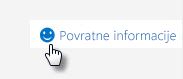 Pošaljite povratne informacije za Delve