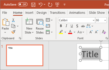 PowerPoint – oblikovanje teksta